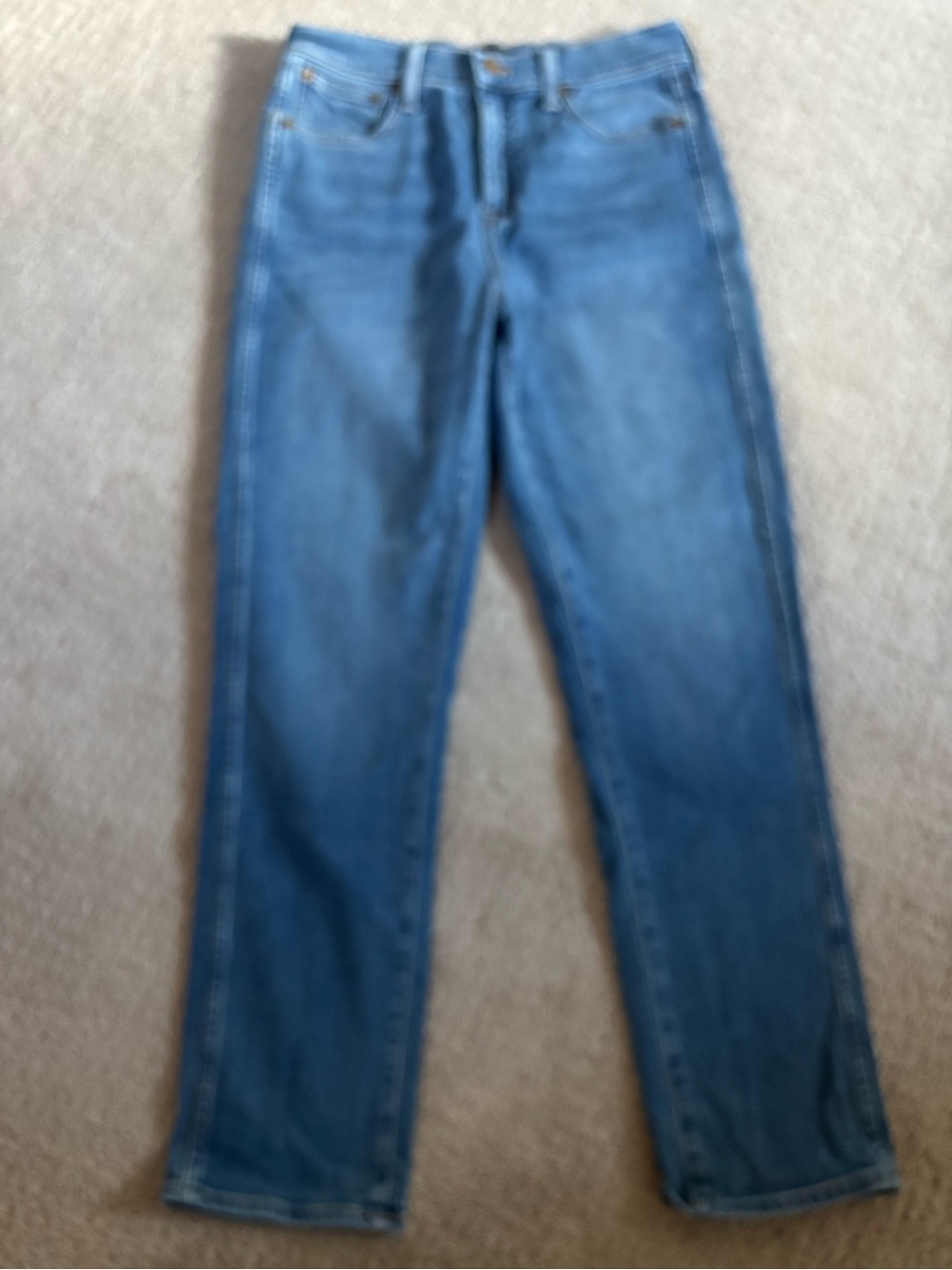 J. Crew Blue Straight-Leg Women's Jeans